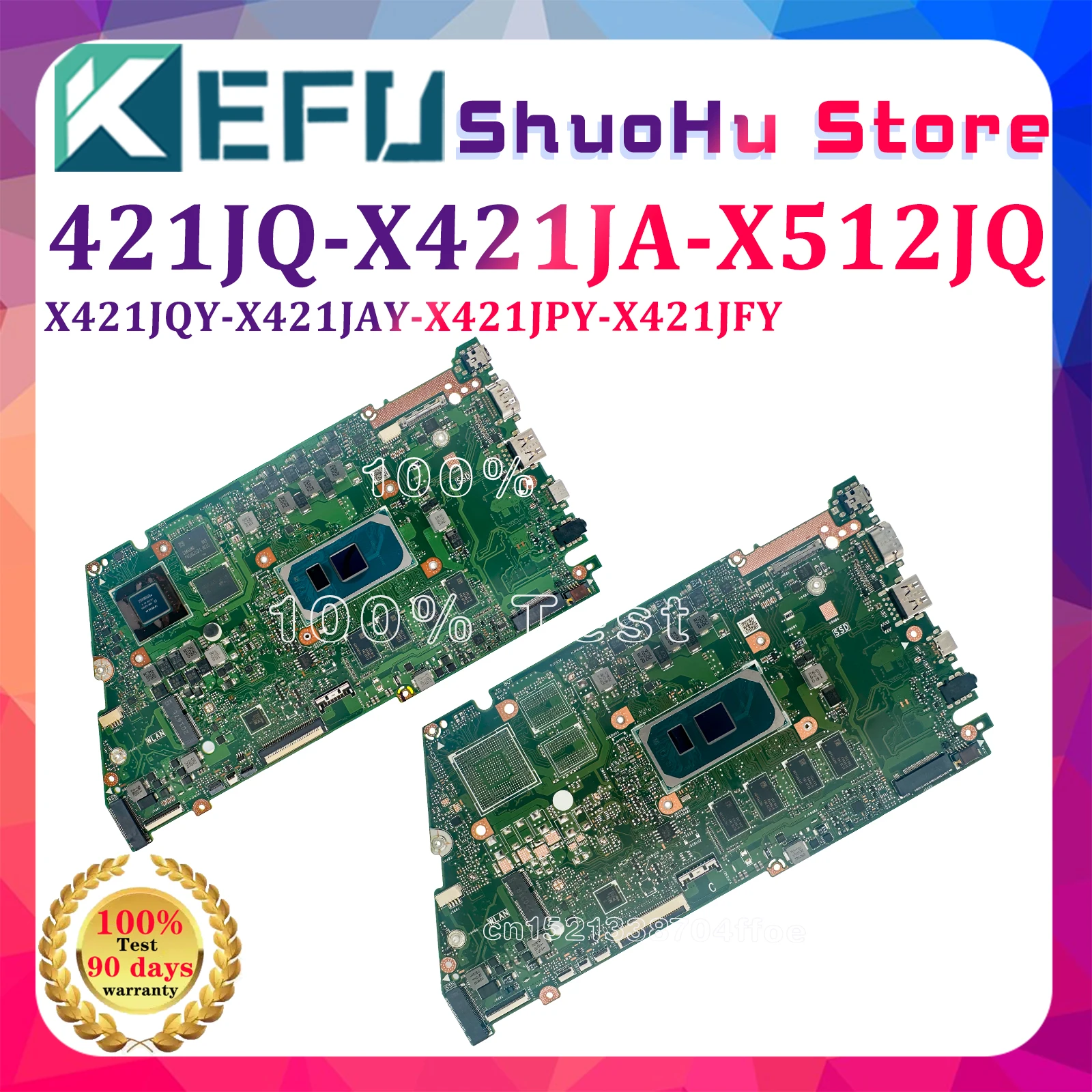 Placa base Original KEFU para ASUS X421JA X421JQ X521JQ S433J S533J V5600J V4050J, placa de repuesto para ordenador portátil con UMA V2G integrada