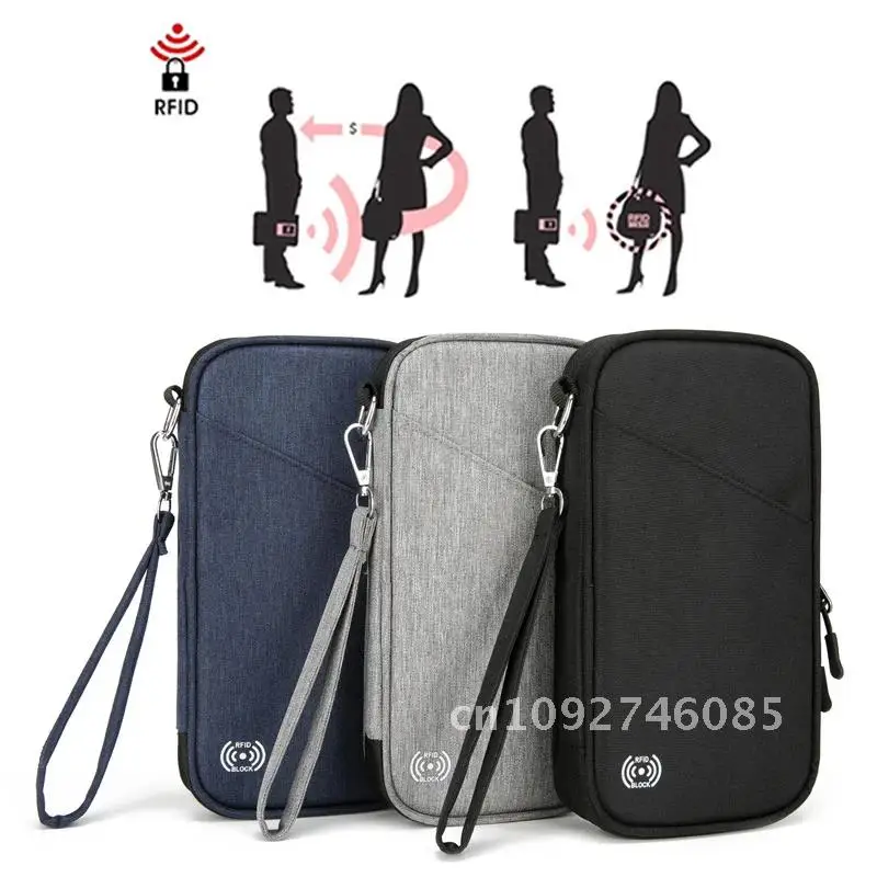 

Multifunction Passport Holder 2024 New Travel Wallet Portable Bag Large Document Waterproof Card Ticket Storage Credit Capacity