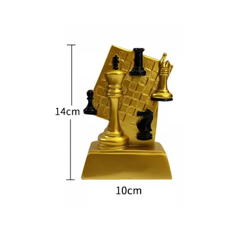 Customized Creative Go Resin Trophy, Competitions Rewards, Honors Souvenirs, Home Decor, Chinese chess Plaque Commemorative, 1Pc view 6