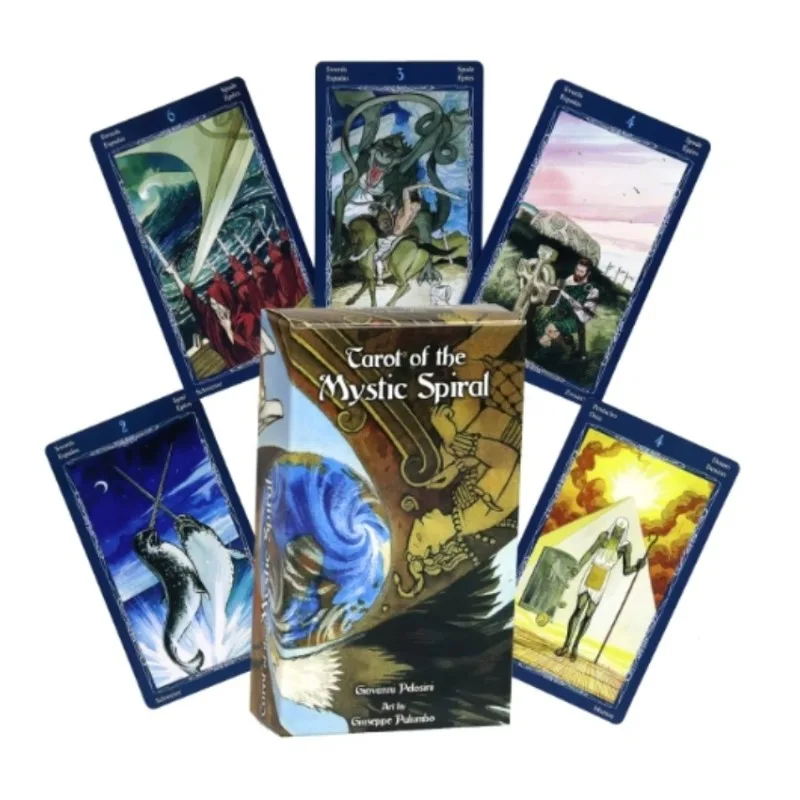 Mystic Spiral Tarot Deck Cards About 10X6cm For Family Party High Quality Fortune Telling Divination Tarot Cards Deck Game