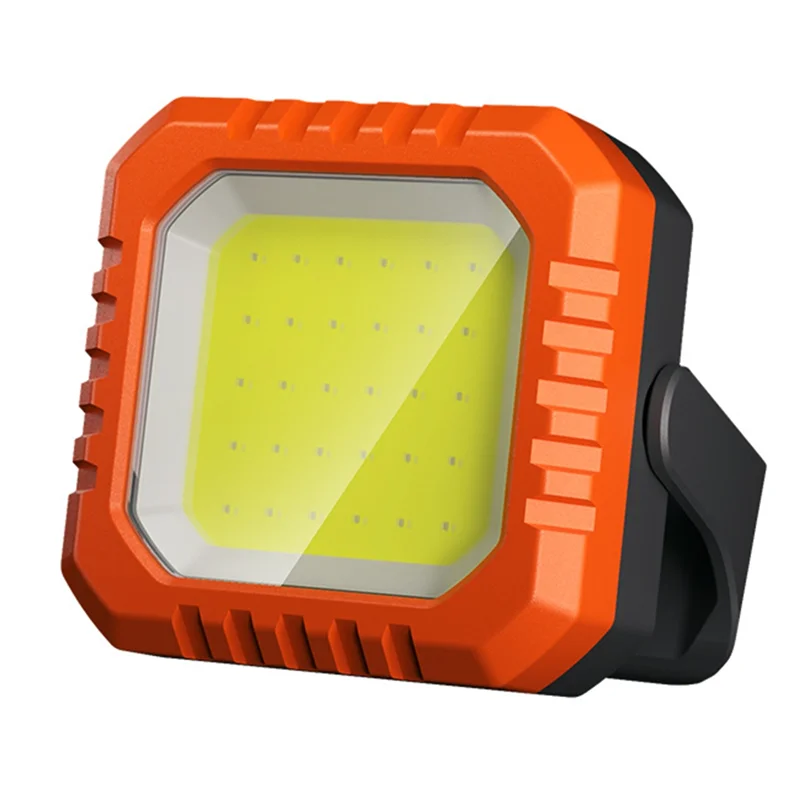 ABKO-Mini portachiavi ricaricabile COB LED Lampada da lavoro esterna con ricarica USB impermeabile con magnete Proiettore ad alta intensità