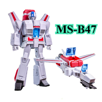 [48hours Shipping] NEW MS-TOYS MS-B47 Meteorite Skyfire G1 Animation Small Scale Deformation Toy Action Robot Collection Gifts