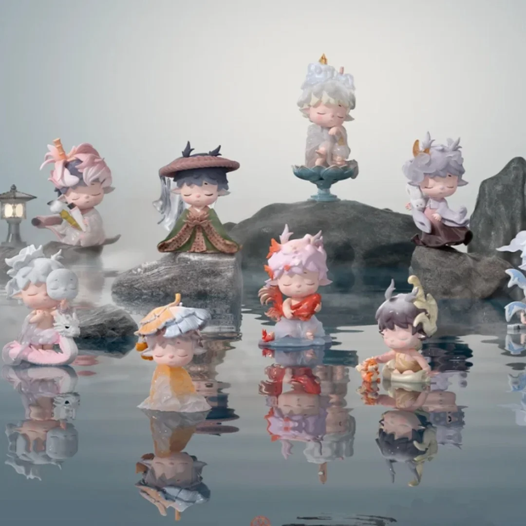 

Mimi New Chinese Style Four Season Sequence Serie Trendy Play Blind Box Handmade Ornament Official New Doll Cute Peripheral Doll