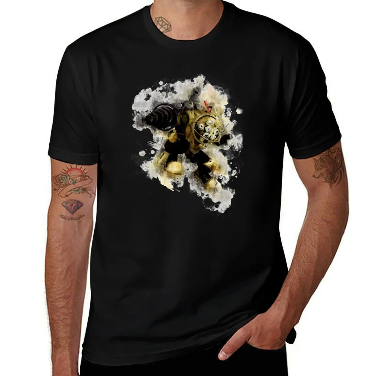 

Big Daddy - Bioshock (Watercolor) T-Shirt Blouse for a boy shirts graphic tees men clothes