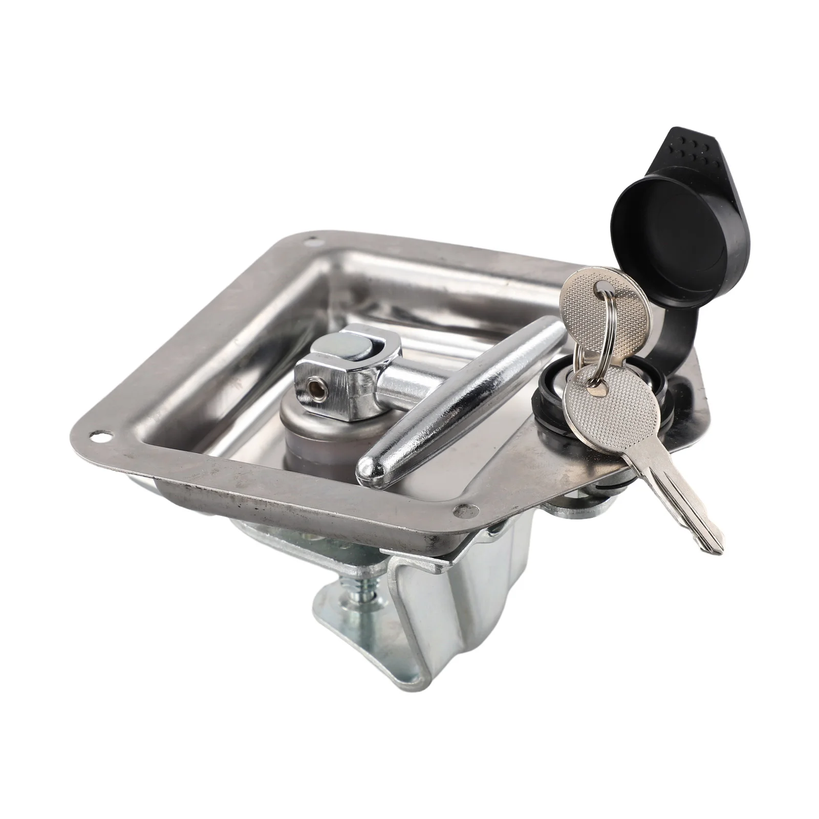 

Замок-защелка T-образной формы для прицепов, 0.2 Д x 0.2 Ш x 0.2 В, прочная конструкция, устойчивая к атмосферным воздействиям