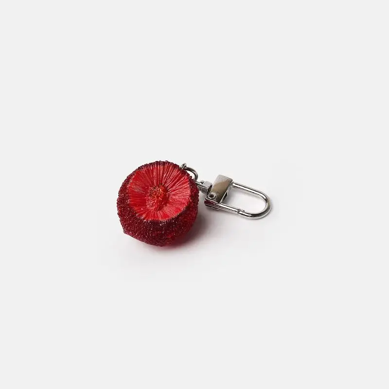 Cute Fruit Bag Pendant Cute Sweet Keychain Realistic Fruit Keychain Sweet Half Cut Fruit Keychain For Luggage Gift For Teen