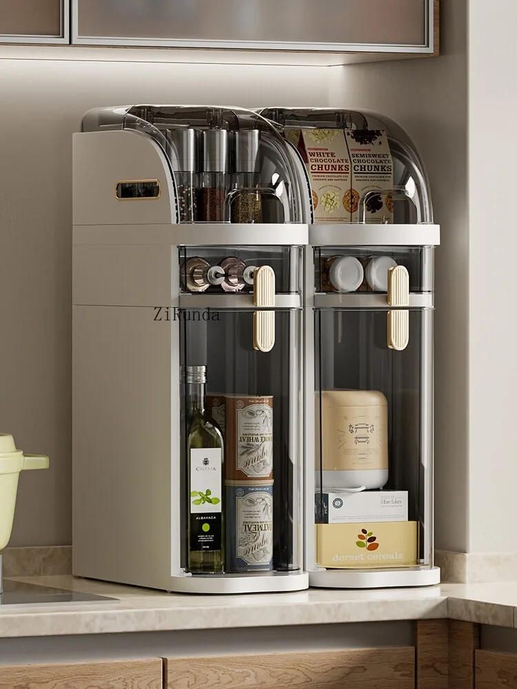 فتحة خزانة درج نوع متعدد الطبقات من البلاستيك الشفاف متعدد الوظائف لغرفة المعيشة الكراك أشتات تنظيم الخزانة