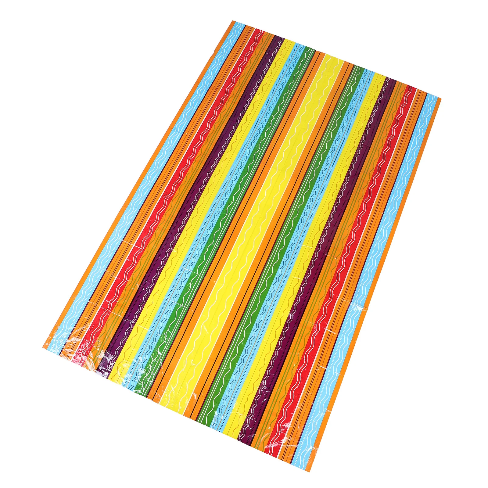 

3Pcs Mexican Striped Tablecloths Plastic Table Covers Colorful Fiesta Birthday Carnival Cinco De Mayo Party Decorations