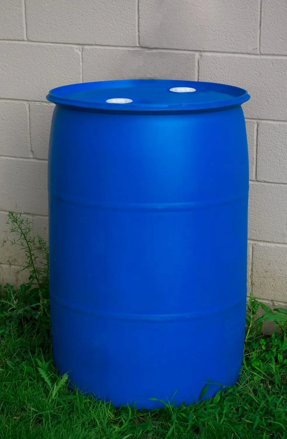 

55 Gallon Stackable Tight Head Drum - Closed Lid Blue