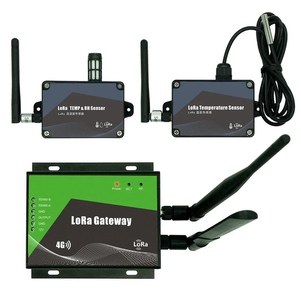 Iot Ethernet Network Lora Gateway For Temperature And Humidity Recorder Lora Temperature Sensor