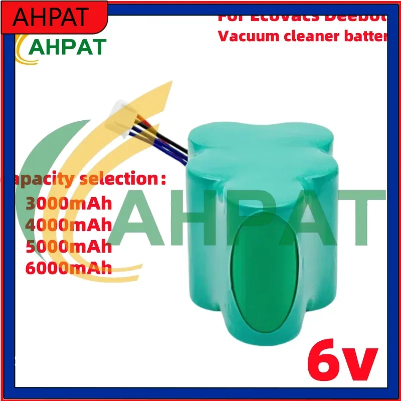 2026For Ecovacs Deebot 6V 6000mAh استبدال بطارية ni-mh ل D73 D76 D62 D63 D63S D65 D66 D68 D77 D79 730 760 TBD71 #1