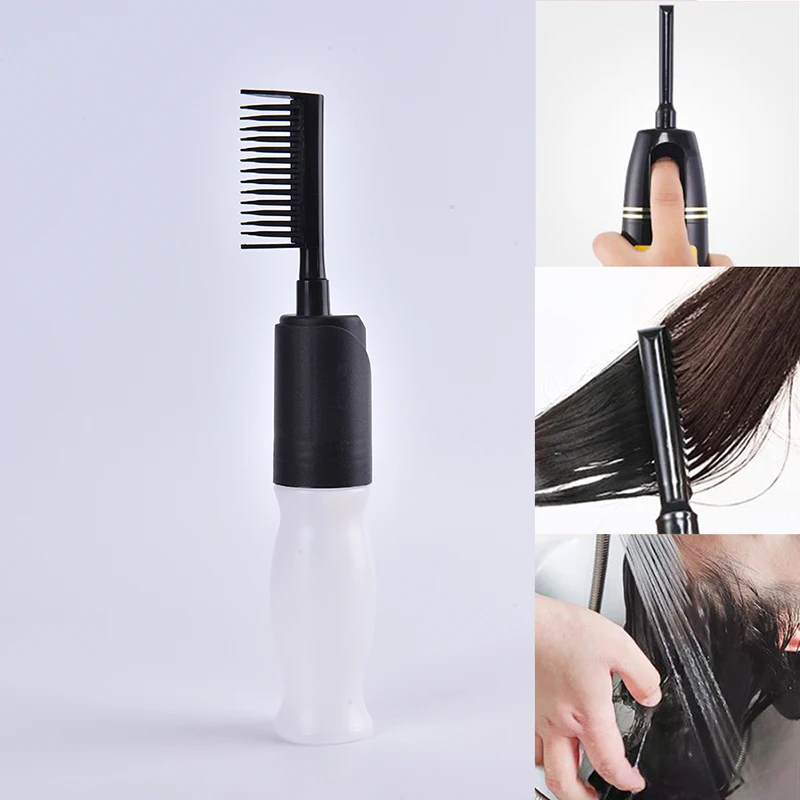 Hair Colouring Comb Professional Empty Hair Dye Bottle 110ML With Applicator Brush Dispensing Salon Hair Coloring Styling Tool