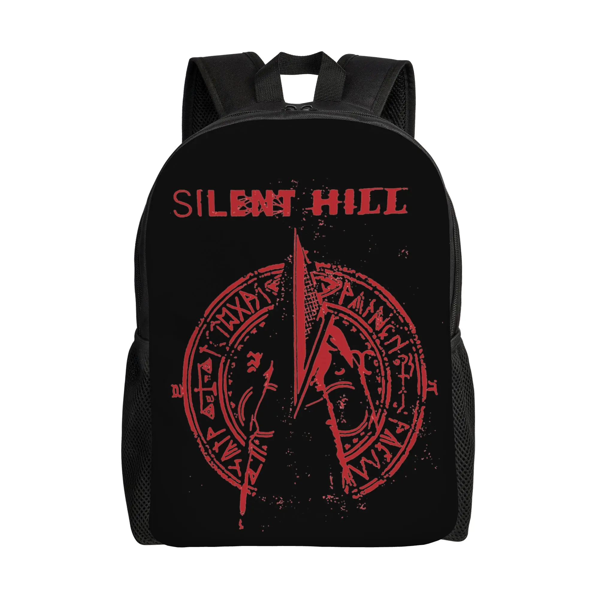Silent Hill Fashion Backpack Sports High School Work Heavy Metal Band Hip-Hop Daypack for Men Women Laptop Computer Canvas Bags