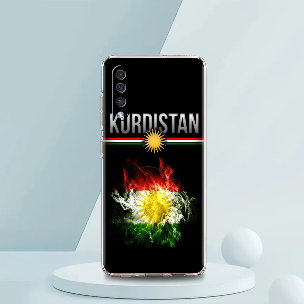 K-Kurdistan Flag Transparent Phone Case for Samsung Galaxy A12 A50 A52 A70 A40 A10 A20 A30 A02 A03S A04 Cover Silicone Shell Bag