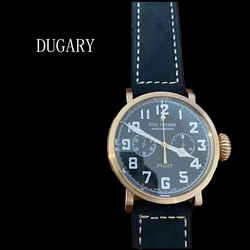 DUGARY Aviation Pilot bronze Automatic mechanical watches sapphire luminous waterproof 45mm Seagull movement Wristwatch