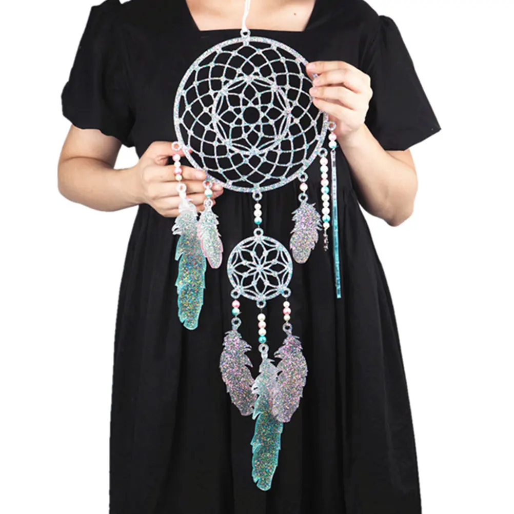 

1 set Dream Catcher Mold Diy Resin Casting Tool Pendant Making Silicone Epoxy Wall Hanging Decor Stencil Epoxy Mould Pendant