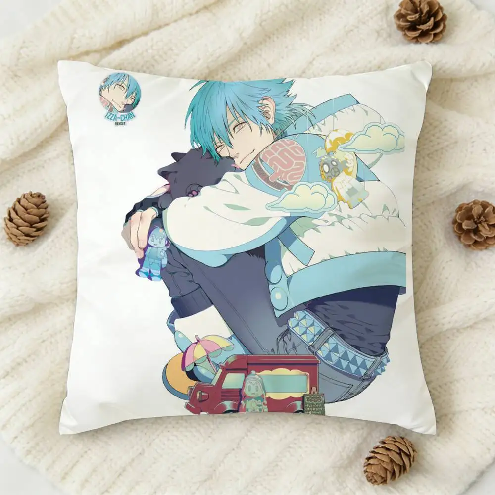 Aoba Seragaki D-DRAMAtical Double-sided Printed Square Decorative Cushion Cover for Sofa Living Room Home Decor