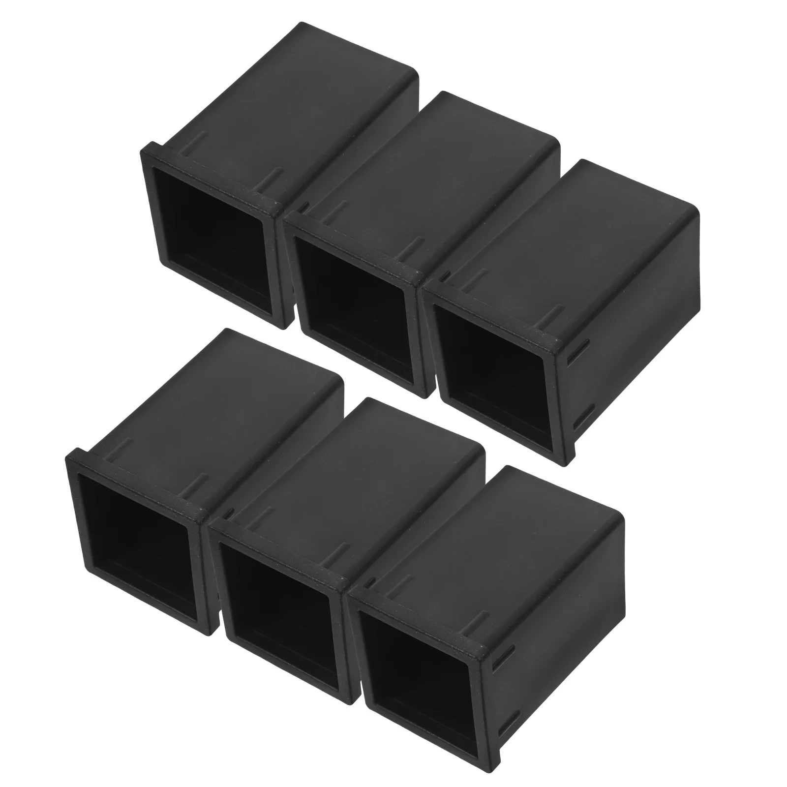 

6Pcs Square Tube Adapter Size Converter Sleeve Tubing Connection Insert Plastic Hollow Liner Sleeve for Structural Construction