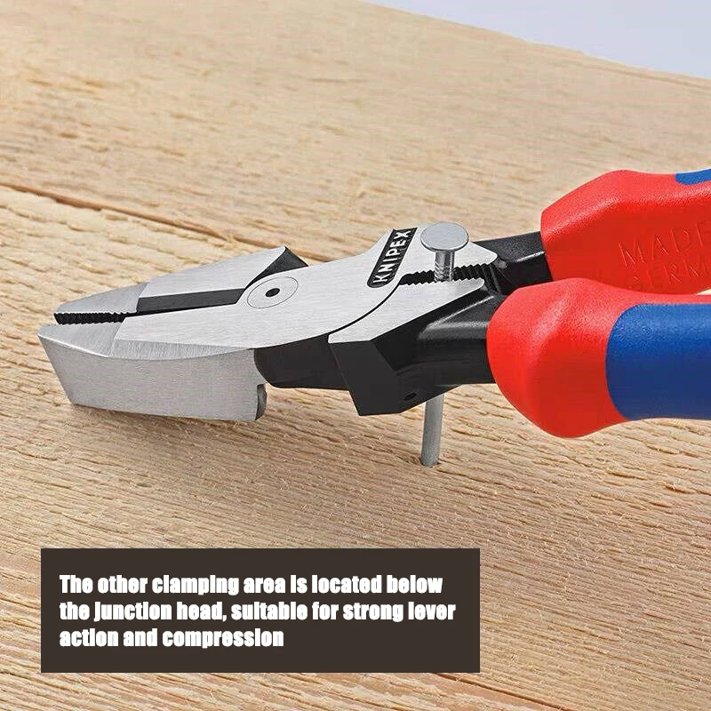 KNIPEX 240mm American heavy-duty wire pliers, 9-inch flat pliers for effortless cutting, industrial grade tool pliers 0912240