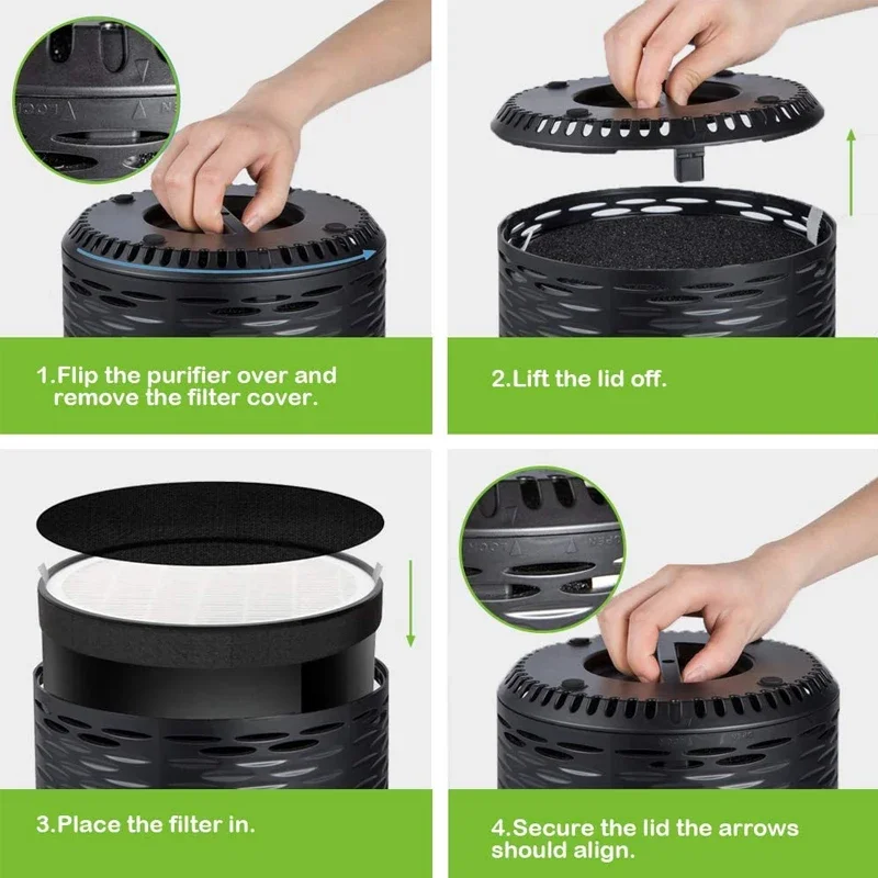 Воздушный фильтр для очистителя воздуха Levoit LV-H132 PM2.5 Hepa-фильтр с активированным углем LV-H132 Фильтр очистителя воздуха Levoit