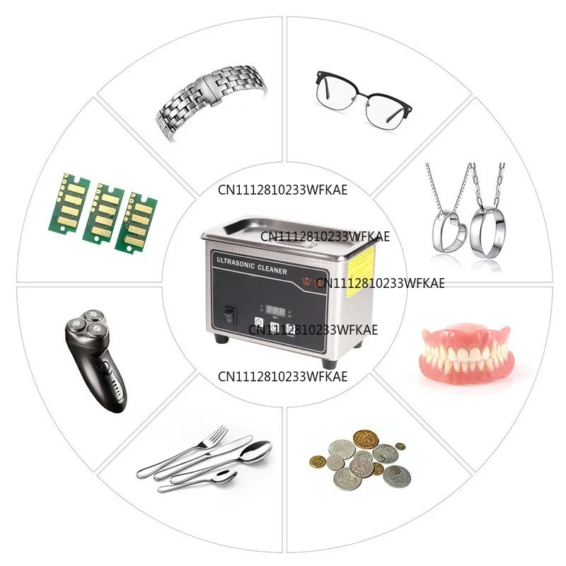 Ultrasonic glasses washing machine jewelry watch dentures small household jewelry ultrasonic cleaning machine