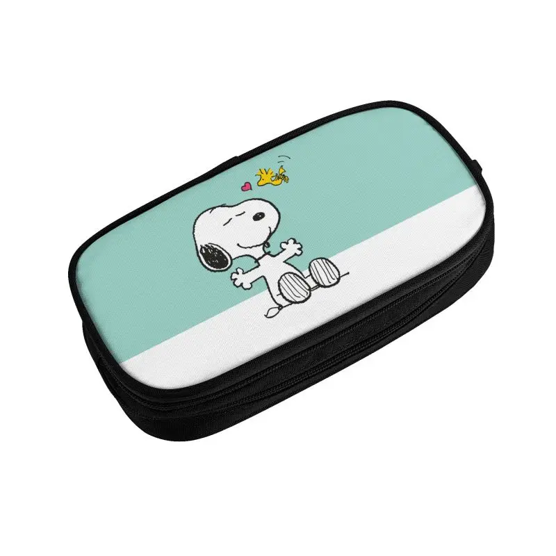 Imagem -03 - Estojo de Grande Capacidade para Meninos e Meninas Acessórios Escolares S-snoopys Anime Caixa de Lápis Kawaii Personalizado