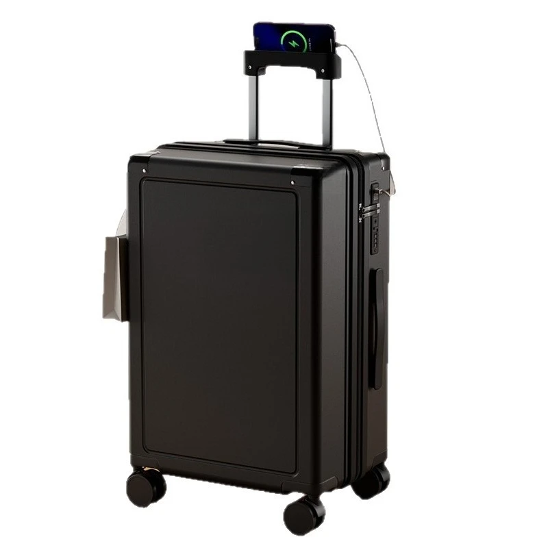 

College student female high-value trolley case shock absorption brake universal wheel multi-functional suitcase