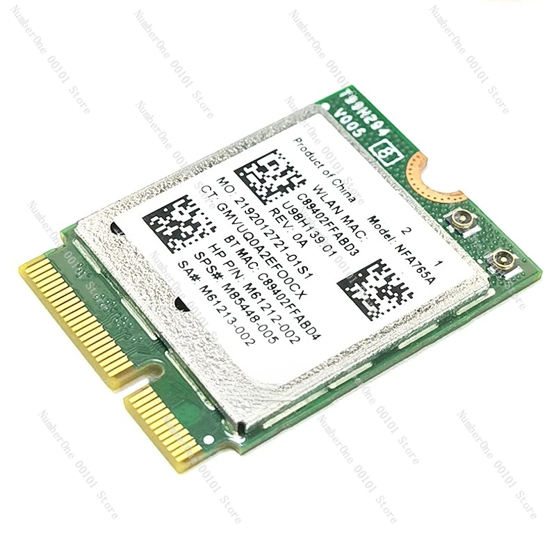 Wifi7 QCNCM865 محول شبكة لاسلكي 2.4 جيجابت في الثانية ثلاثي الموجات 2.4 جيجا/5 جيجا/6 جيجا هرتز لـ Win11