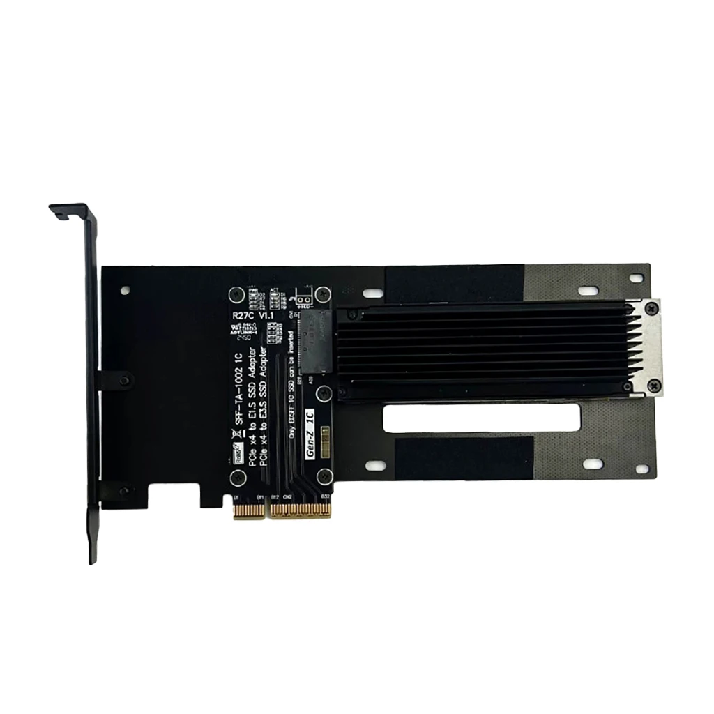 

PCIe 4.0 x4 to U.2(SFF-8639)/U.3(SFF-TA-1001) SSD Adapter Card / PCI-E 5.0 Gen5 x4 to E1.S/E3.S(SFF-TA-1002) Converter Card