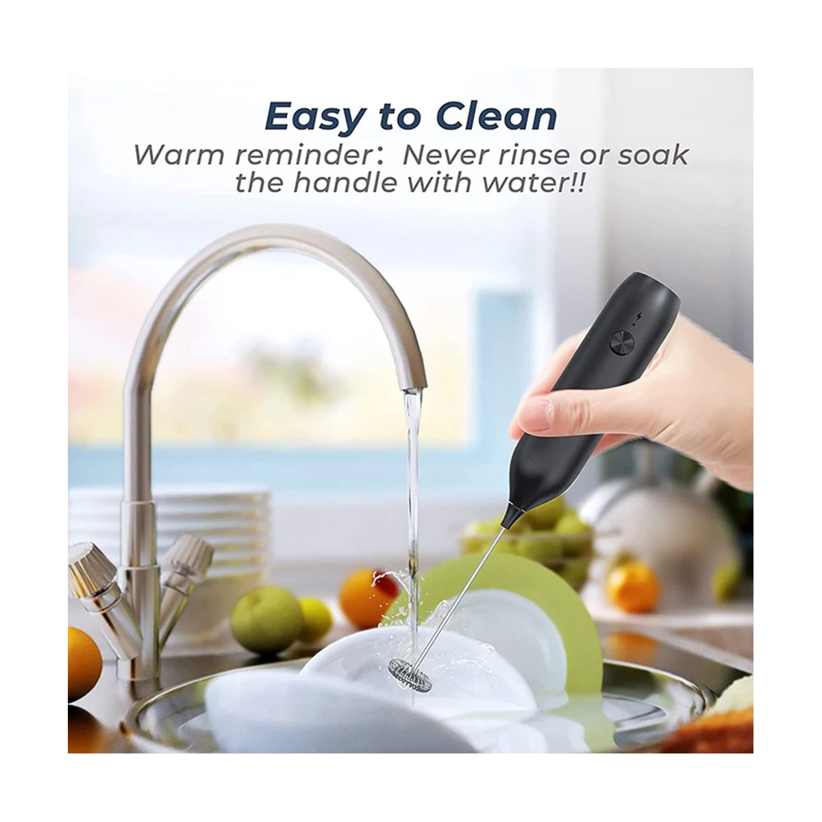 Handheld , Rechargeable Blender for Matcha Coffee, Electric Beverage Mixer Mini Foamer