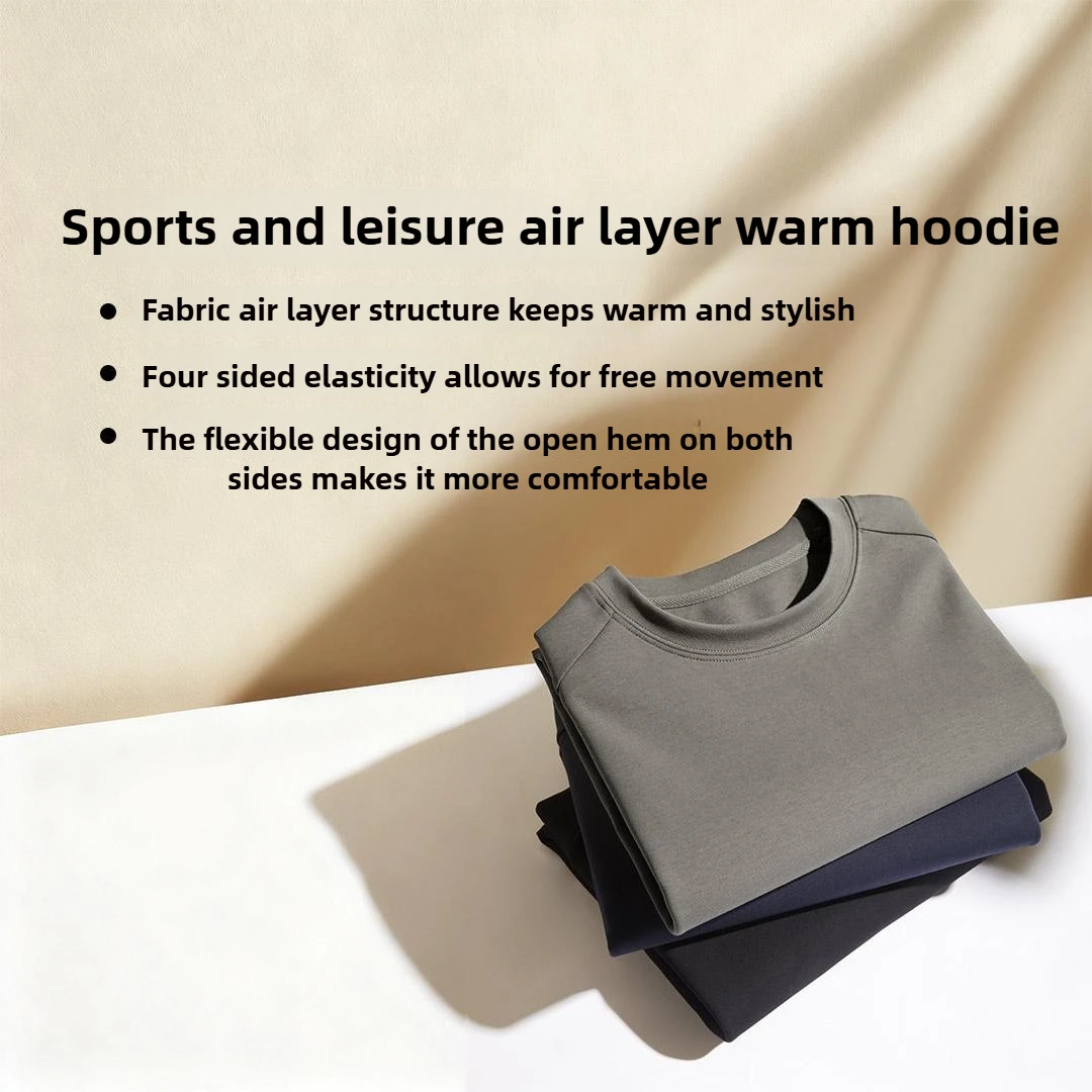 جديد Xiaomi 90FUN الرياضة والترفيه طويلة الأكمام قلنسوة من القطن تي شيرت دافئ الرجال ملابس اخلية حرارية طبقة الهواء نسيج مركب