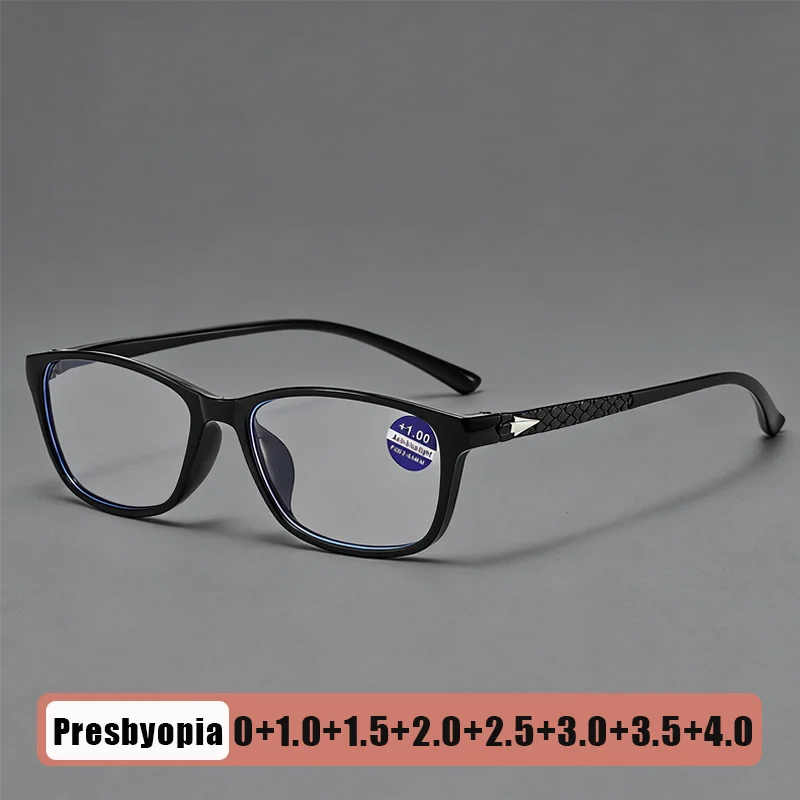 

New Ultra-Lightweight Blue Light Blocking Presbyopia Glasses Unisex Fashion Square-Frame Comfortable HD Reading Glasses