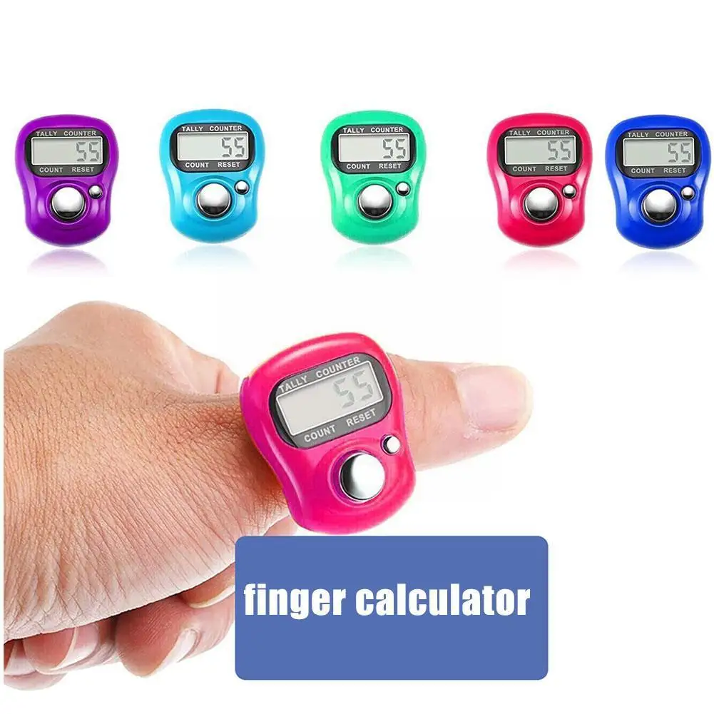 1 Pc Finger Calculator Small Light Easy To Carry High-precision Plastic Sensor Number Finger Counters Manual Hand Shell Dis T3D3