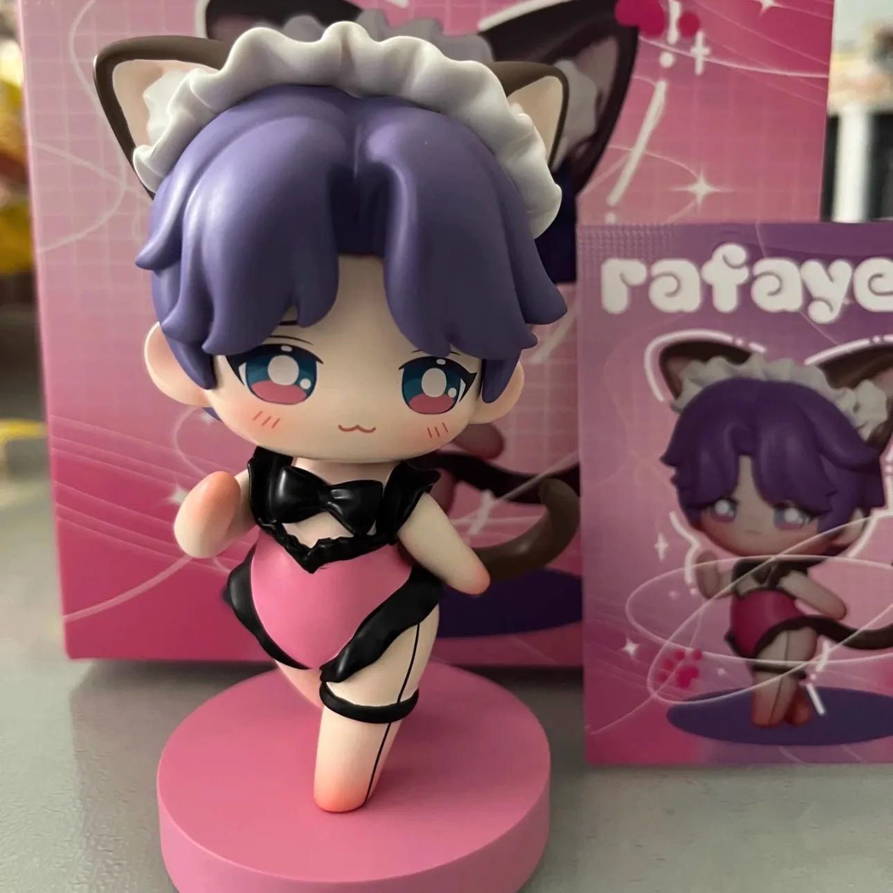 Creative Game Love and Deep Space Character Cartoon Q-version Mini Desktop Ornament Cute Dress Design Interesting Accessories