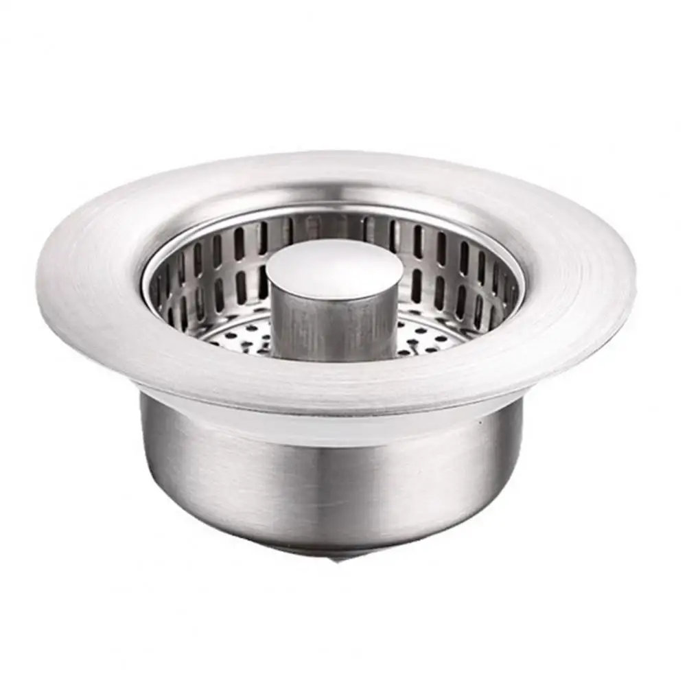 Stainless Steel Kitchen Sink Pop-up Core Kitchen Sink Stopper with Strainer Stainless Steel for Healthy for Clean for Efficient