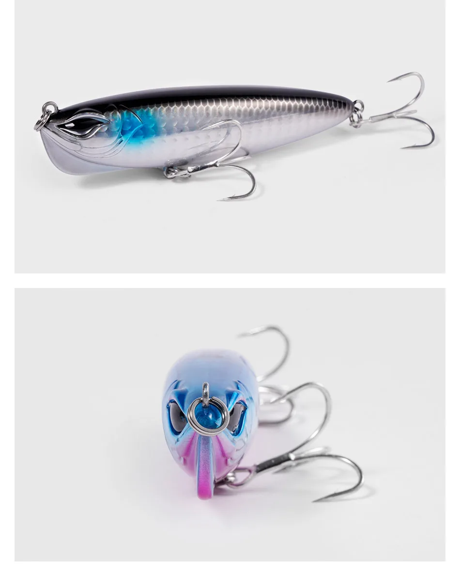 DYY-Hard Stickbait Angelköder, langsam sinkender Bleistift-Wobbler, Hund Walker, künstlicher harter Köder zum Barschangeln, 9 cm, 24,5 g, 14 cm, 71 g – Detail 7