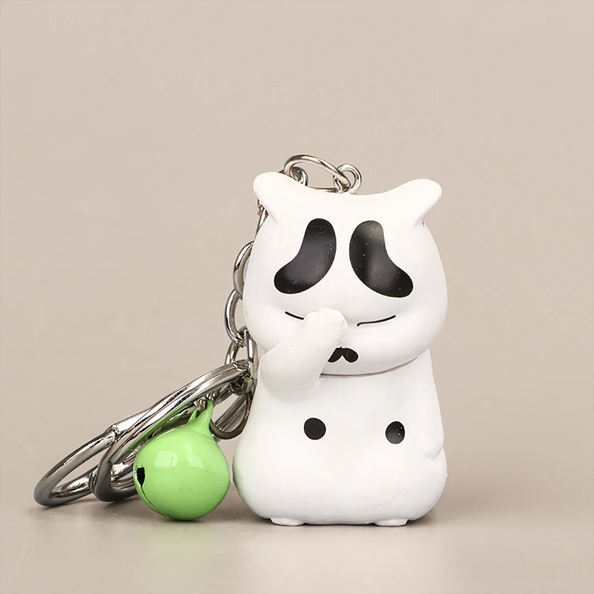 Cute Shy Cat Keychains Chubby Kitten Keyring Trinket Bag Ornament Animal Cat Pendant Keys Holder Purse Bag Accessories DIY Gifts image 5