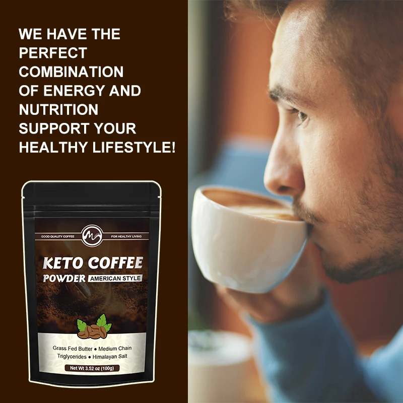 Newly Minch Keto Coffee MCT Coffee Refreshing Low Calorie Appetite Suppression Instant Refreshing Keep Staying Focused Black