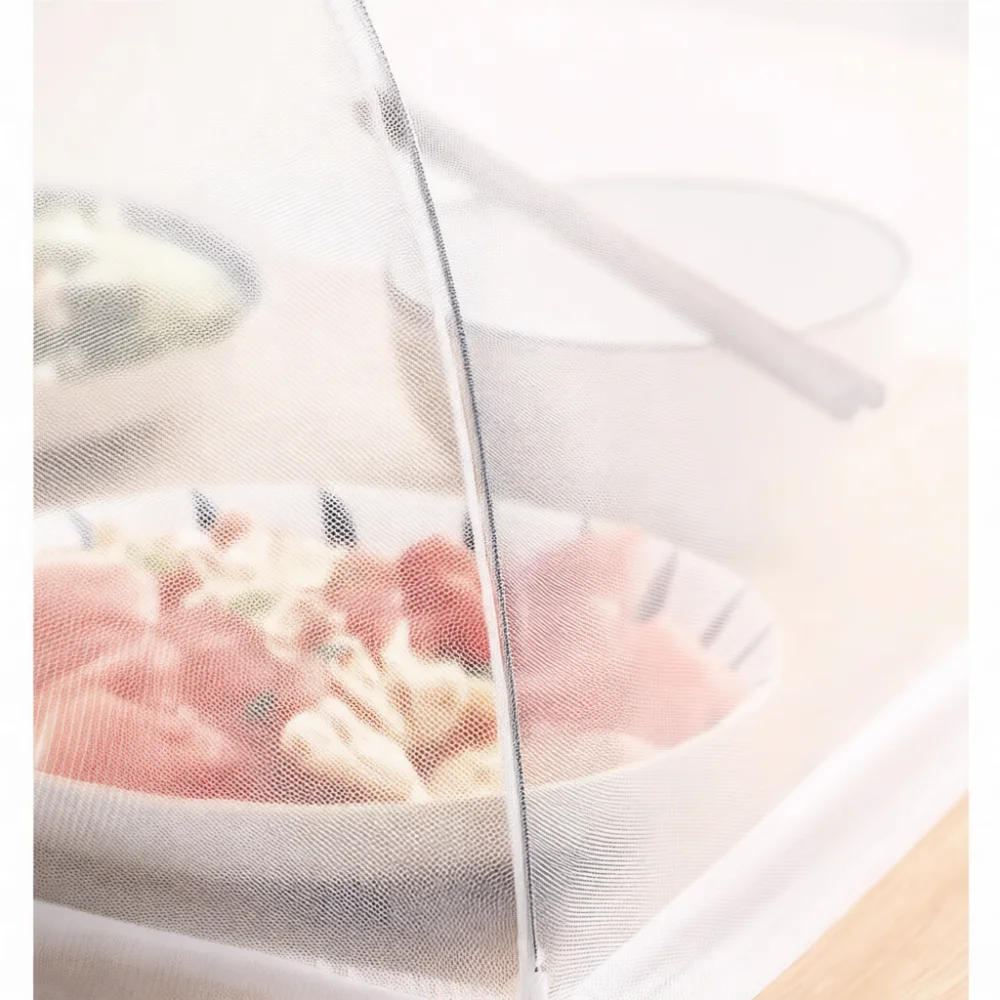 Mesh Food Cover Foldable Kitchen Tent Anti Fly Proof Net Shielding Reusable Dining Table Dustproof Storage Protector