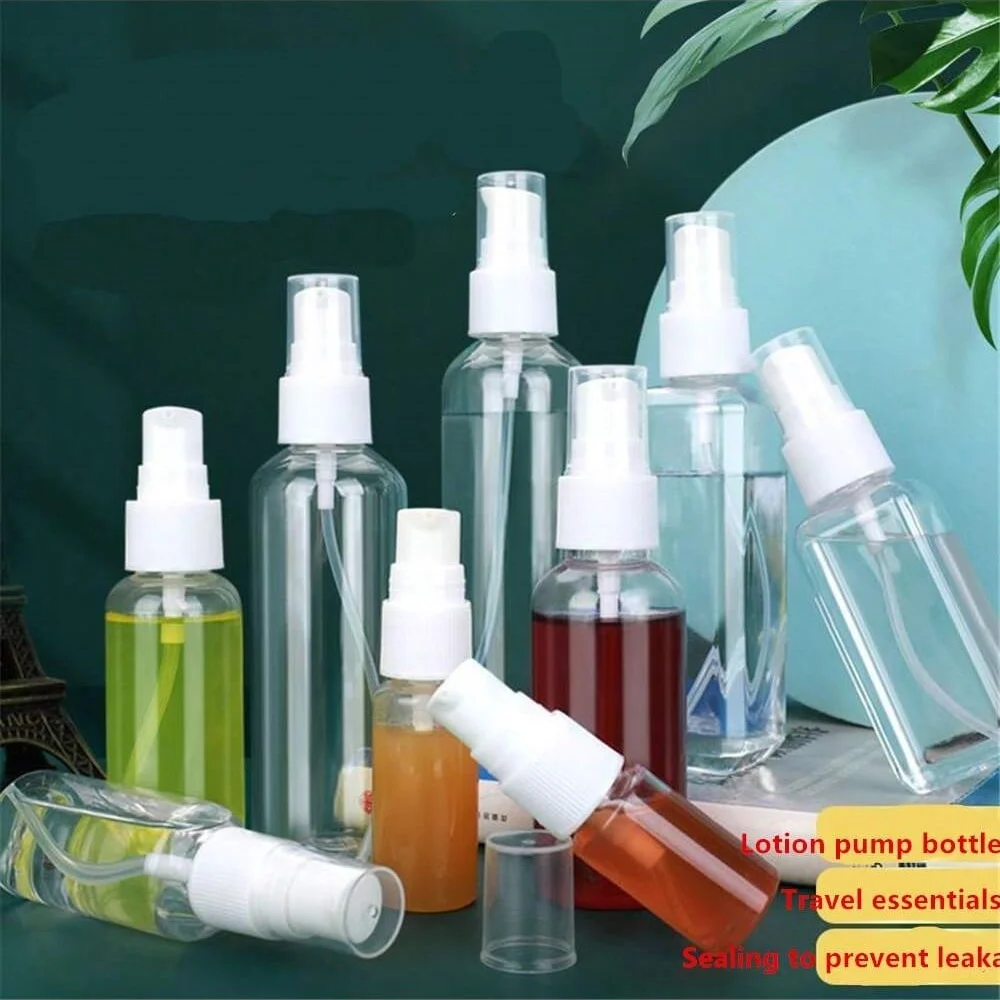2/10pc 3.38 ozTravel Spray Bottle - Fine mist, leak-proof, reusable plastic container for cosmetics, essential oils, shampoos,
