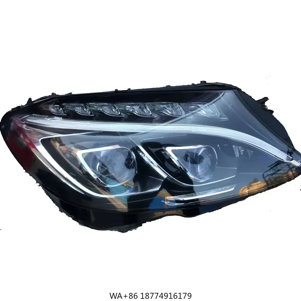 

Headlight Manufacturer Auto Car Original Send Hand Head Lamp Used Car Headlight Double Lens for Merced.es C Class W205 C180 C250