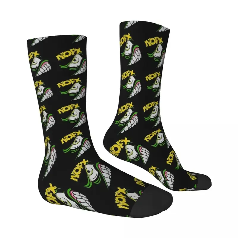 Y2K Nofx Punk Rock Band Unisex Winter Running Happy Socks Street Style Crazy Sock