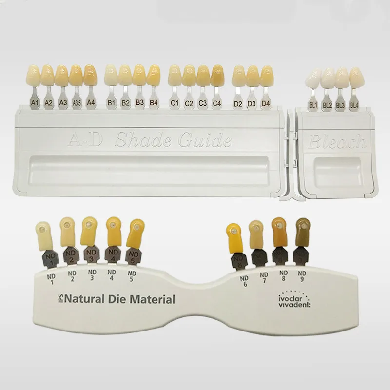 Porcelana dental dentes dentadura dente colordental modelo oraldente dentes clássica porcelana dentes cor sombra guia