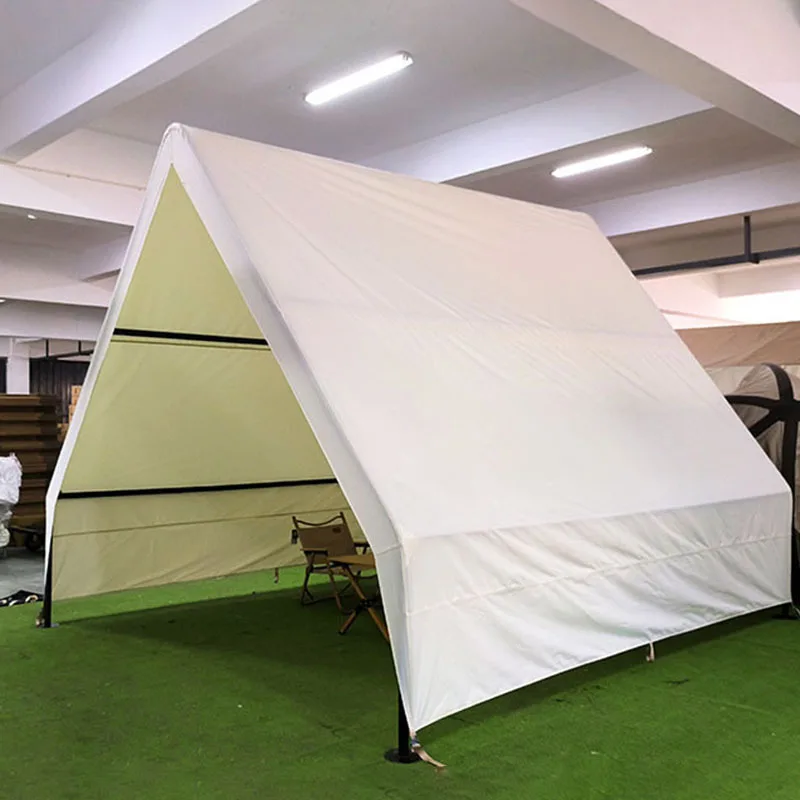 

for Triangle Hot Pot Dining Tent Outdoor Thickened Rain-Proof Barbecue Activity Tent Party Entertainment Roof Camping Tent