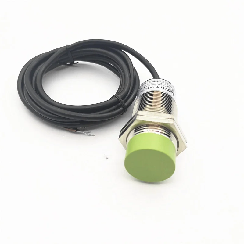 cylinder non-flush type M30 proximity switch inductive sensor NPN NO/normally open DC 6-36v 3 wire distance 15mm (LM30-3015NA)