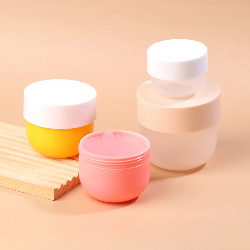 100/200/300/500g Refillable Bottles Pink Plastic Empty Makeup Jar Pot Travel Face/Body Cream Lotion Hair Cosmetic Conditioner