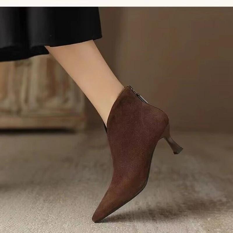 Suede Woman Pumps New High Heels For Women Office Shoes Fashion Stiletto Heels Women Basic Pump