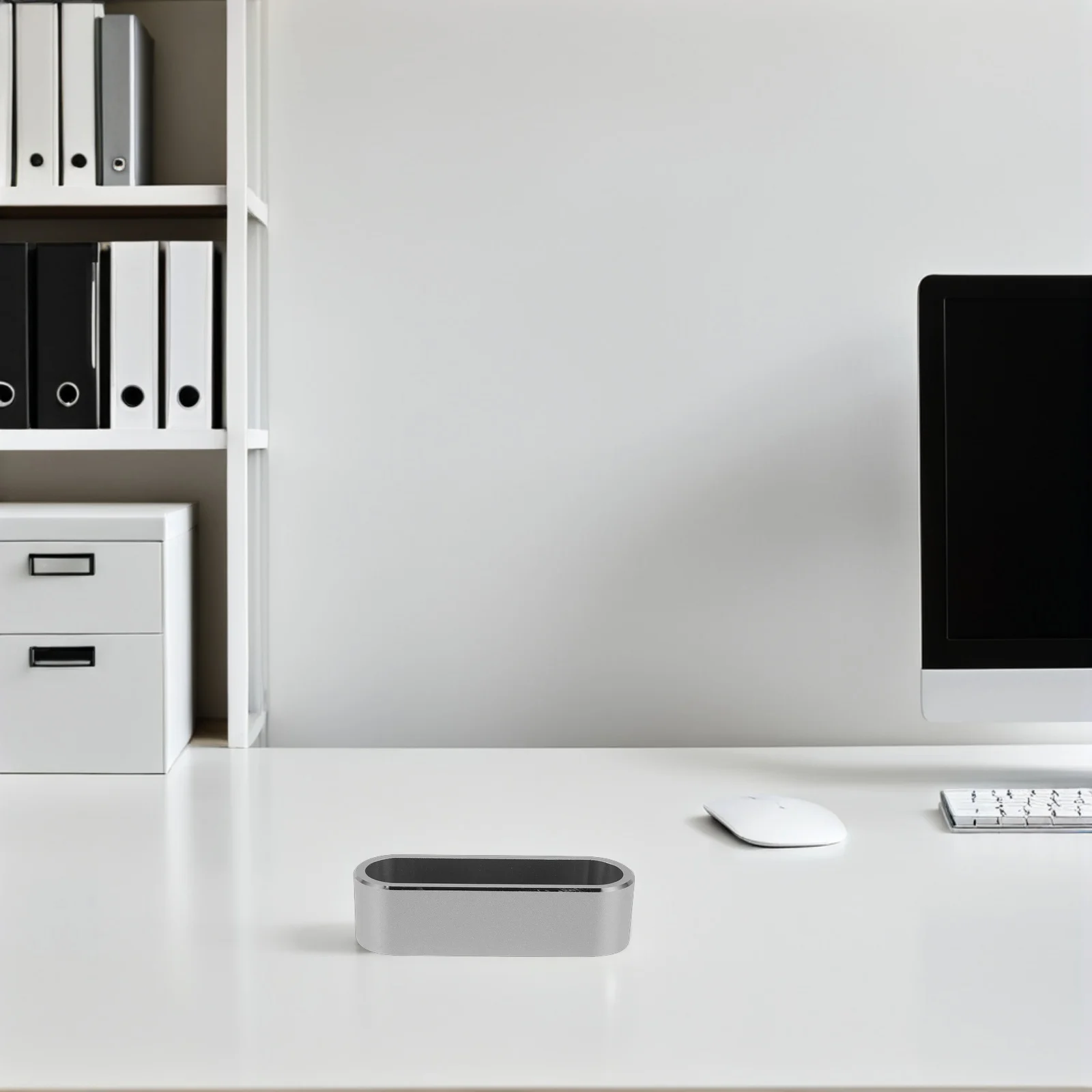 

Business Card Holder Aluminum Alloy Scratch Resistant Metal Desktop Organizer Large Capacity Business Card Display Stand Office