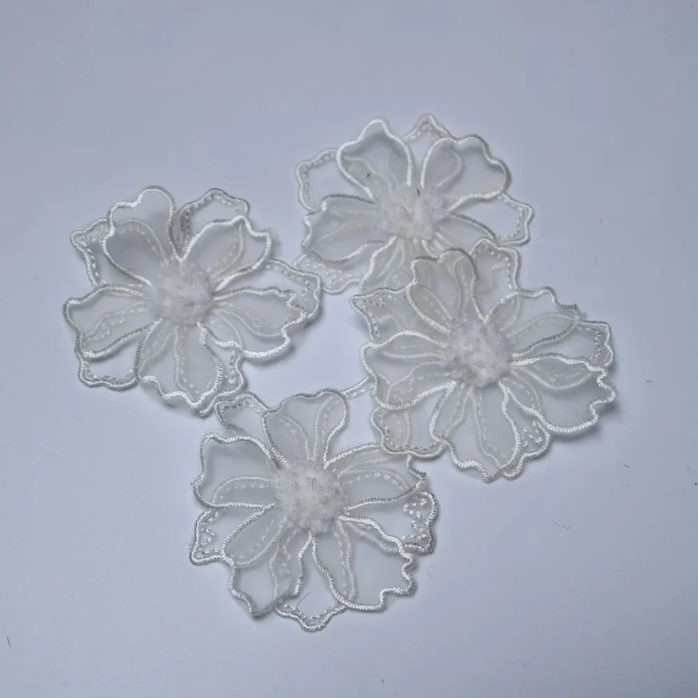 4pc/set fairy flower patches for clothing DIY floral embroidered parches appliques for clothes decoration parch ropa