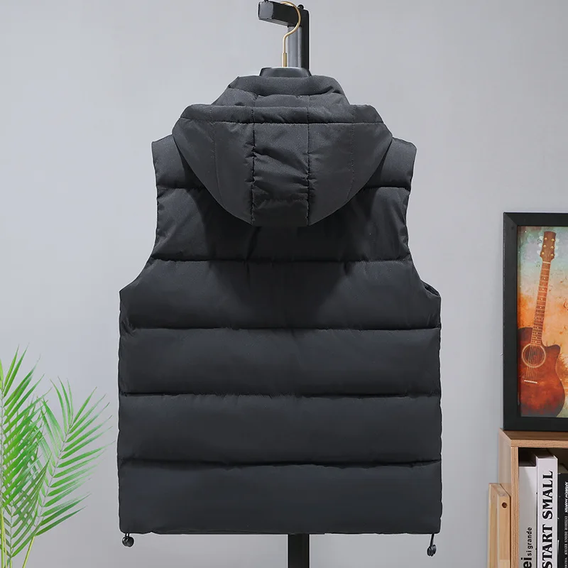 Men Vests Winter Sleeveless Jacket Cargo Boys Hoodies Thick Men\'s Clothing Plus Size 6XL 7XL 8XL Warm Male Waistcoat